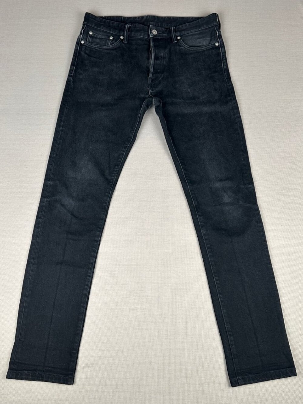 Buck Mason Men's Maverick Slim 13 oz Japanese Black Denim Jeans Size 34W x 34L